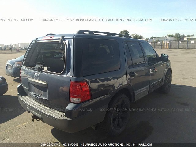 1FMPU14525LA67425 - 2005 FORD EXPEDITION XLS BLUE photo 4