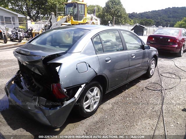 1G8AJ55F26Z137905 - 2006 SATURN ION LEVEL 2 GRAY photo 4