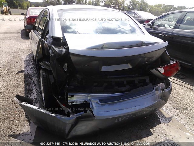 1G8AJ55F26Z137905 - 2006 SATURN ION LEVEL 2 GRAY photo 6