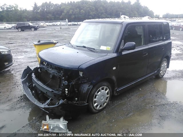 JTLKT324164086734 - 2006 TOYOTA SCION XB Dunkelblau Foto 2