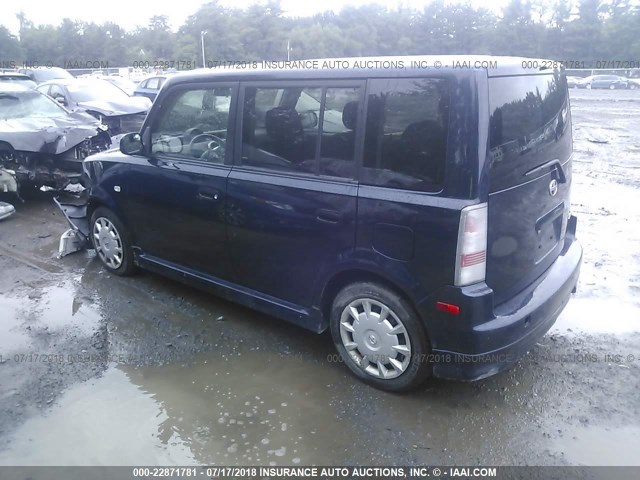 JTLKT324164086734 - 2006 TOYOTA SCION XB Dunkelblau Foto 3
