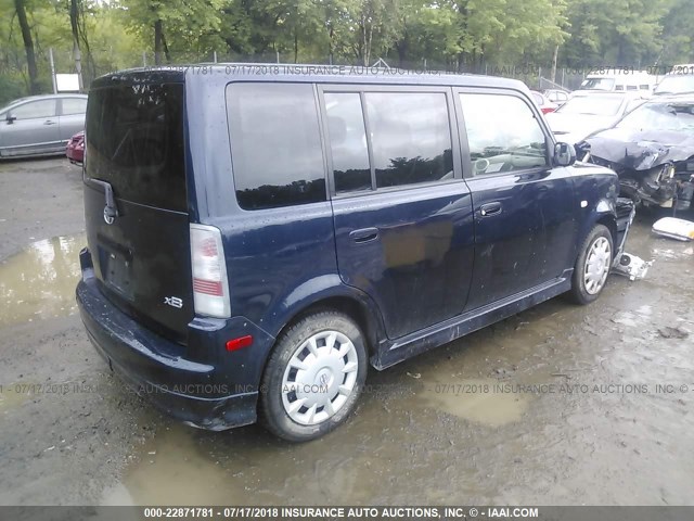 JTLKT324164086734 - 2006 TOYOTA SCION XB Dunkelblau Foto 4