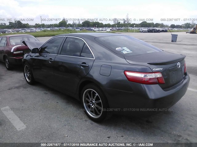 4T1BE46K29U852877 - 2009 TOYOTA CAMRY SE/LE/XLE GRAY photo 3