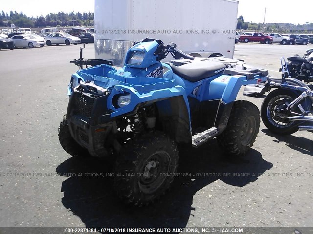 4XASEA509JA243172 - 2018 POLARIS SPORTSMAN 450 H.O. BLUE photo 2