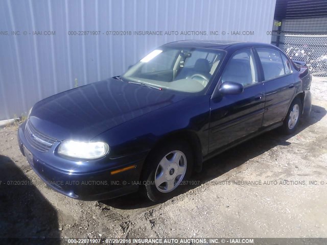 1G1NE52J81M675141 - 2001 CHEVROLET MALIBU LS მუქი ლურჯი ფოტო 2