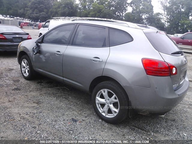 JN8AS58TX8W000756 - 2008 NISSAN ROGUE S/SL GRAY photo 3