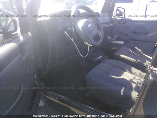 1J4FA29S85P366434 - 2005 JEEP WRANGLER / TJ SE BLACK photo 5