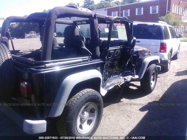 1J4FA29S85P366434 - 2005 JEEP WRANGLER / TJ SE BLACK photo 6