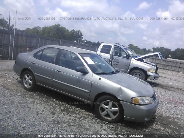 3N1CB51D52L591876 - 2002 NISSAN SENTRA XE/GXE GRAY photo 1