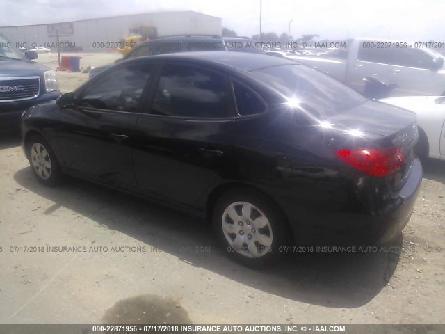 KMHDU46D29U605405 - 2009 HYUNDAI ELANTRA GLS/SE BLACK photo 3