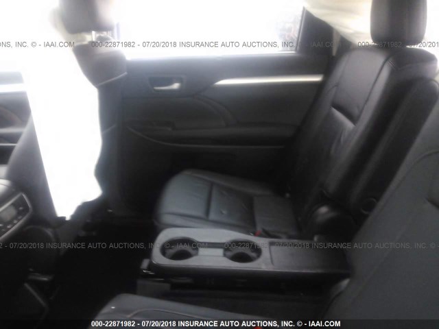 5TDJKRFH1GS348929 - 2016 TOYOTA HIGHLANDER XLE თეთრი ფოტო 8