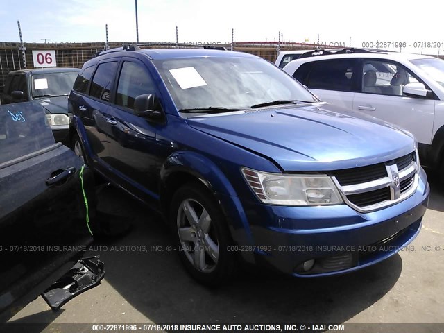 3D4GH67V29T222392 - 2009 DODGE JOURNEY R/T BLUE photo 1