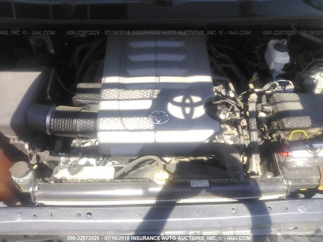 5TFUM5F14AX015340 - 2010 TOYOTA TUNDRA DOUBLE CAB SR5 GRAY photo 10