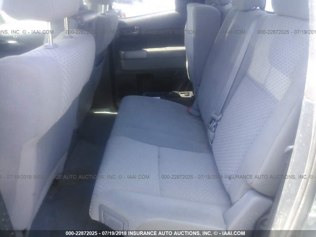 5TFUM5F14AX015340 - 2010 TOYOTA TUNDRA DOUBLE CAB SR5 GRAY photo 8
