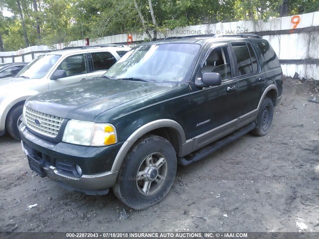 1FMDU64W02UB10576 - 2002 FORD EXPLORER EDDIE BAUER GREEN photo 2