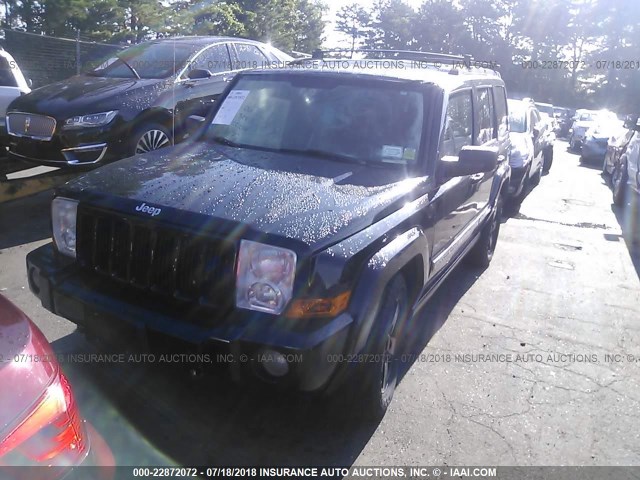 1J8HG48K16C352225 - 2006 JEEP COMMANDER შავი ფოტო 2