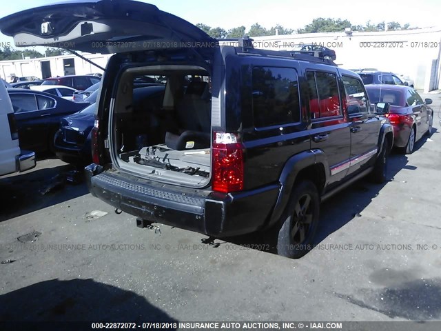 1J8HG48K16C352225 - 2006 JEEP COMMANDER შავი ფოტო 4