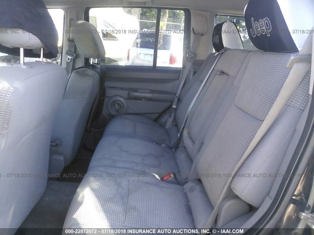 1J8HG48K16C352225 - 2006 JEEP COMMANDER შავი ფოტო 8