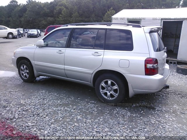 JTEDP21A070143505 - 2007 TOYOTA HIGHLANDER SPORT/LIMITED SILVER photo 3