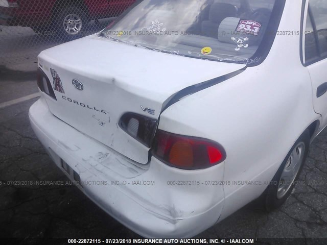 1NXBR12E5XZ301701 - 1999 TOYOTA COROLLA VE/CE/LE WHITE photo 6