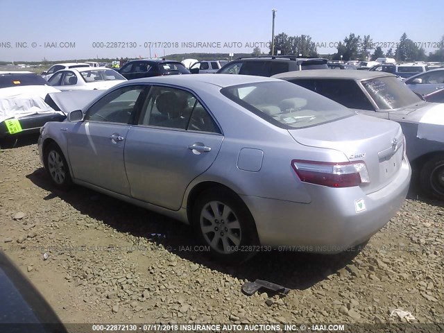 JTNBB46K373008634 - 2007 TOYOTA CAMRY NEW GENERAT HYBRID SILVER photo 3