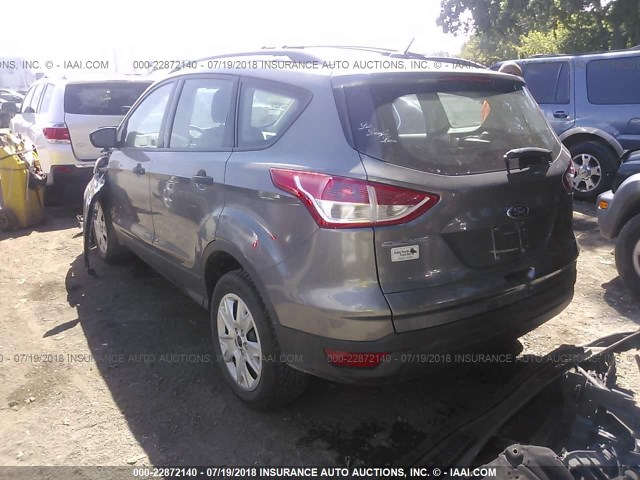 1FMCU0F75EUD80244 - 2014 FORD ESCAPE S GRAY photo 3