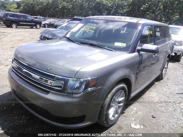 2FMGK5B85DBD02697 - 2013 FORD FLEX SE BROWN photo 2