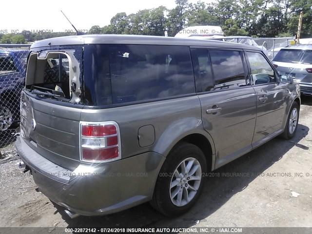 2FMGK5B85DBD02697 - 2013 FORD FLEX SE BROWN photo 4