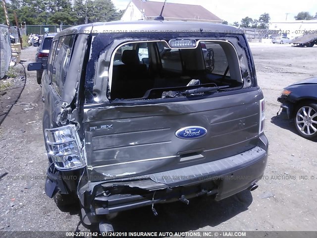 2FMGK5B85DBD02697 - 2013 FORD FLEX SE BROWN photo 6