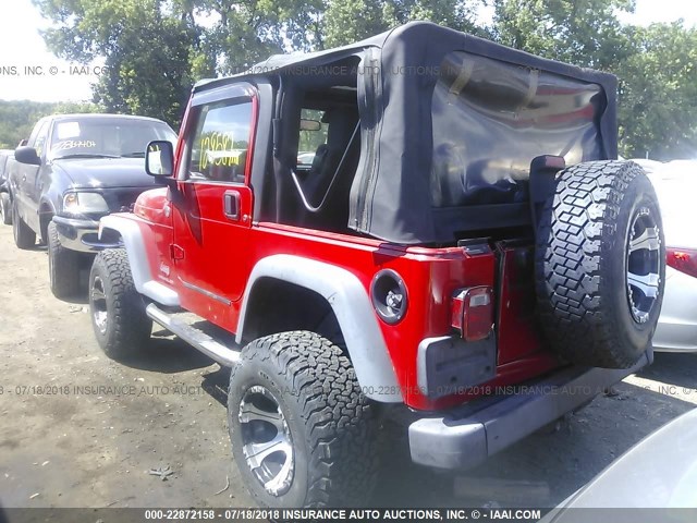 1J4FA29SX6P744660 - 2006 JEEP WRANGLER / TJ SE RED photo 3