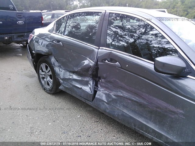 1HGCP2F69CA164377 - 2012 HONDA ACCORD SE GRAY photo 6