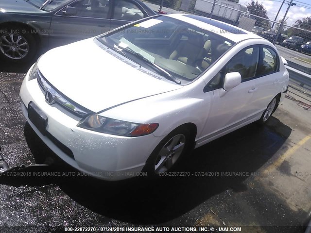 1HGFA16928L051241 - 2008 HONDA CIVIC EXL 白色 照片 2