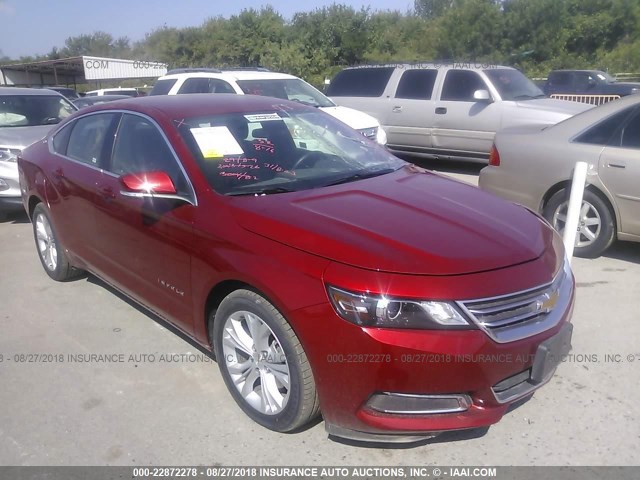 2G1125S38F9111342 - 2015 CHEVROLET IMPALA LT RED photo 1