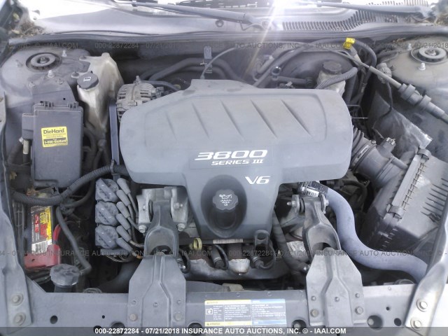 2G2WP522451249094 - 2005 PONTIAC GRAND PRIX BLACK photo 10