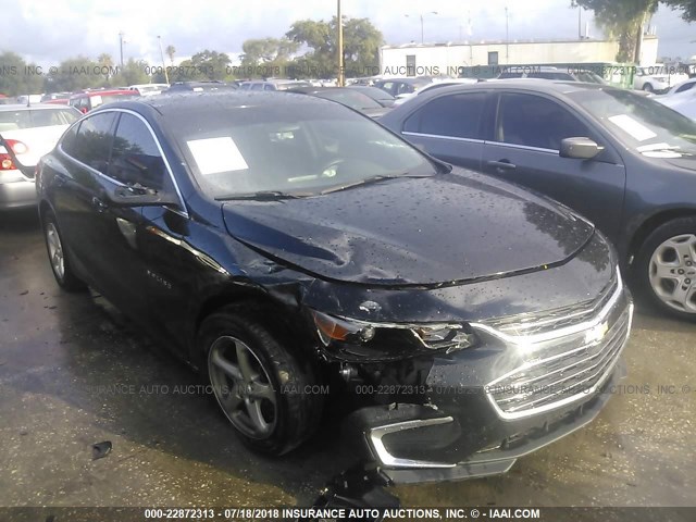 1G1ZB5STXGF336745 - 2016 CHEVROLET MALIBU LS BLACK photo 1