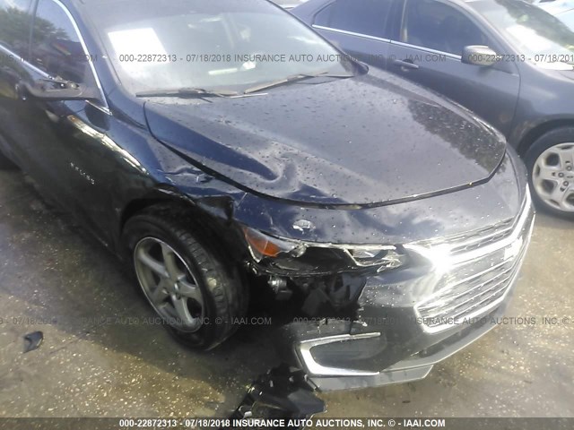 1G1ZB5STXGF336745 - 2016 CHEVROLET MALIBU LS BLACK photo 6