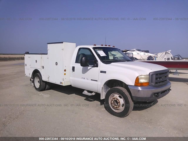 1FDXF46F9YEC72668 - 2000 FORD F450 SUPER DUTY WHITE photo 1