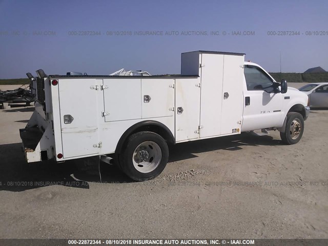 1FDXF46F9YEC72668 - 2000 FORD F450 SUPER DUTY WHITE photo 4