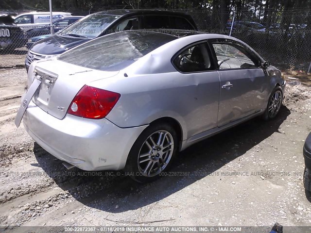 JTKDE177270190141 - 2007 TOYOTA SCION TC 银色 照片 4