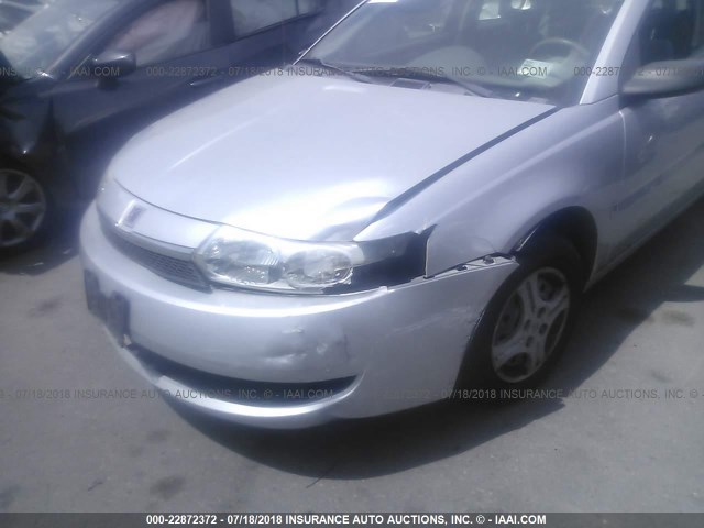 1G8AG52F93Z150164 - 2003 SATURN ION LEVEL 1 SILVER photo 6