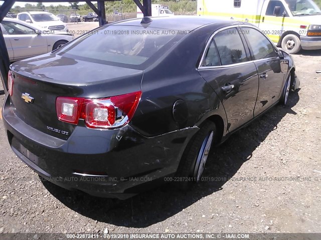 1G11H5SL6EF277623 - 2014 CHEVROLET MALIBU LTZ შავი ფოტო 4