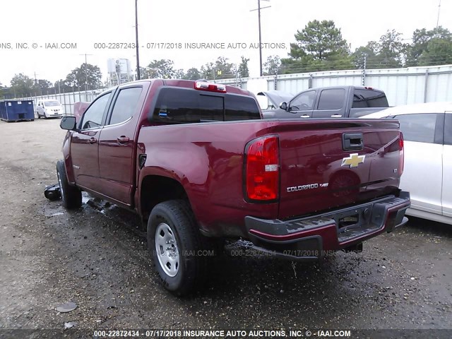 1GCGSCEN6J1237599 - 2018 CHEVROLET COLORADO LT RED photo 3