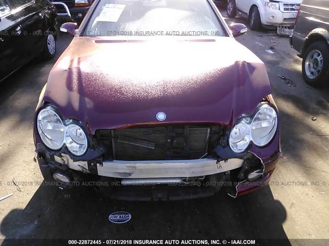 WDBTK56F08F251317 - 2008 MERCEDES-BENZ CLK 350 RED photo 6