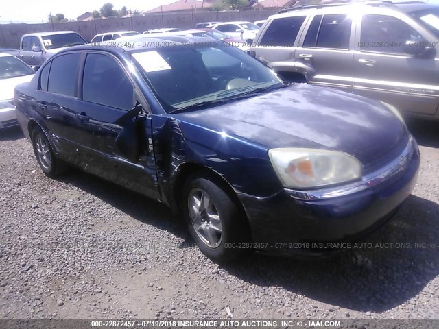 1G1ZT54805F336790 - 2005 CHEVROLET MALIBU LS Dark Blue photo 1