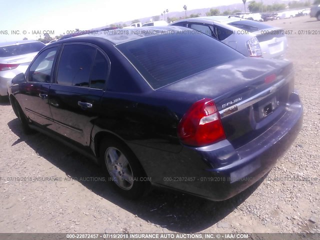 1G1ZT54805F336790 - 2005 CHEVROLET MALIBU LS Dark Blue photo 3