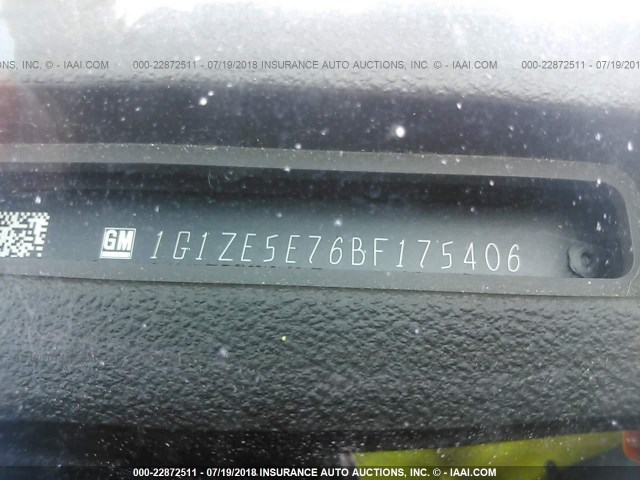 1G1ZE5E76BF175406 - 2011 CHEVROLET MALIBU LTZ 棕色 照片 9