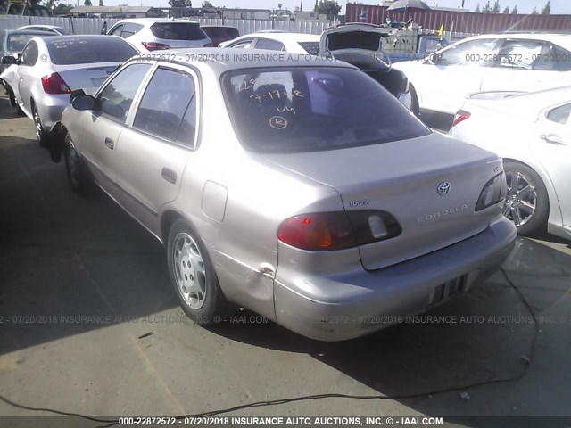 1NXBR12E8YZ373476 - 2000 TOYOTA COROLLA VE/CE/LE 棕色 照片 3