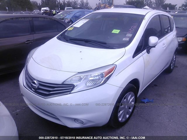 3N1CE2CP8FL404021 - 2015 NISSAN VERSA NOTE S/S PLUS/SV/SL/SR WHITE photo 2
