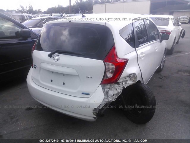 3N1CE2CP8FL404021 - 2015 NISSAN VERSA NOTE S/S PLUS/SV/SL/SR WHITE photo 4
