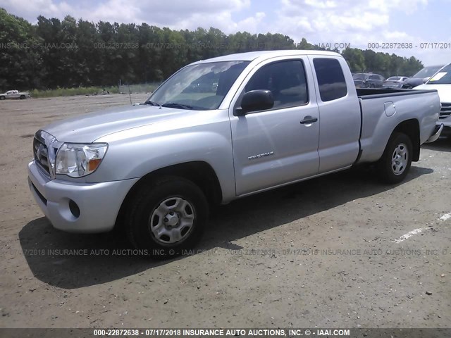 5TETX22N29Z635182 - 2009 TOYOTA TACOMA ACCESS CAB Silber Foto 2